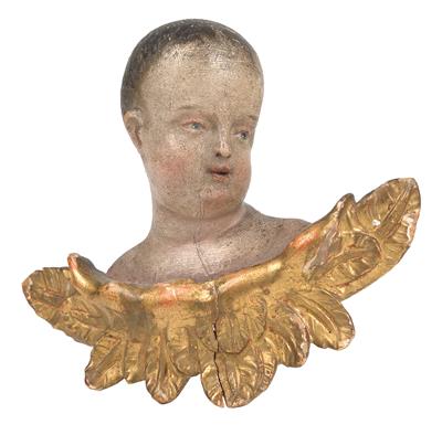 Small head of an angel, - Antiquariato - orologi, sculture, maioliche, arte popolare