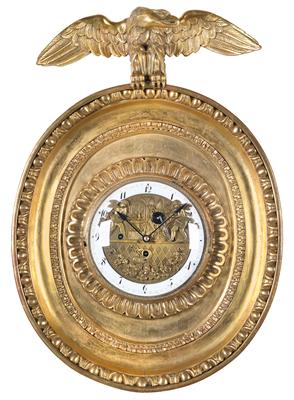 A frame clock with automaton - Antiques: Clocks, Sculpture, Faience, Folk Art