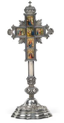 A cross with base - Antiquariato - orologi, sculture, maioliche, arte popolare