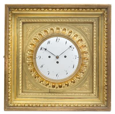 A Biedermeier framed clock - Starožitnosti  +Historické vědecké přístroje a globusy
