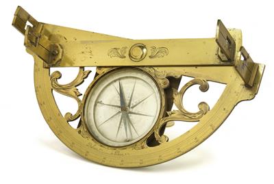 A c. 1771–1774 brass Graphometer - Starožitnosti  +Historické vědecké přístroje a globusy