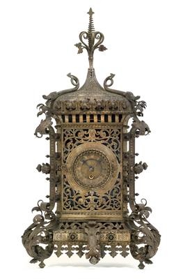 A Historism Period wrought iron mantle clock - Starožitnosti  +Historické vědecké přístroje a globusy