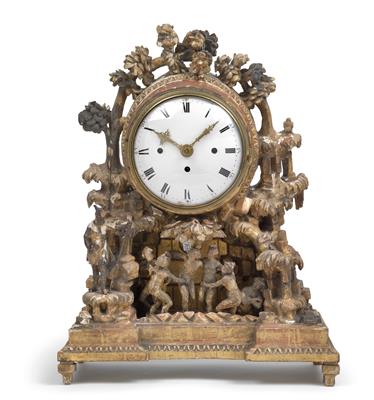 A Josephinian commode clock - Clocks, Metalwork, Faience, Folk Art, Sculptures +Antique Scientific Instruments and Globes