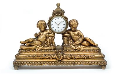 A neoclassical mantle clock - Clocks, Metalwork, Faience, Folk Art, Sculptures +Antique Scientific Instruments and Globes