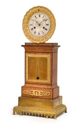A Louis Philippe table clock with thermometer - Orologi, metalli lavorati, arte popolare e ceramica faentina, sculture  +Strumenti scientifici e globi d'epoca