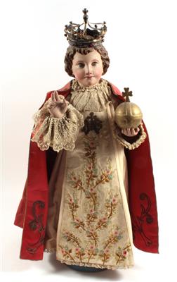 A standing Christ child, - Clocks, Metalwork, Faience, Folk Art, Sculptures +Antique Scientific Instruments and Globes