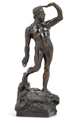 An antique style athlete, - Antiques: Clocks, Sculpture, Faience, Folk Art, Vintage, Metalwork