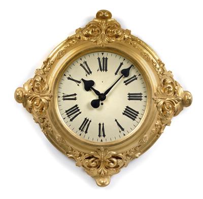 A large Historism Period retail- or hall clock - Antiques: Clocks, Sculpture, Faience, Folk Art, Vintage, Metalwork