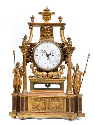 Große josephinische Kommodenuhr - Uhren, Metallarbeiten, Varia, Vintage, Fayence, Volkskunst, Skulpturen