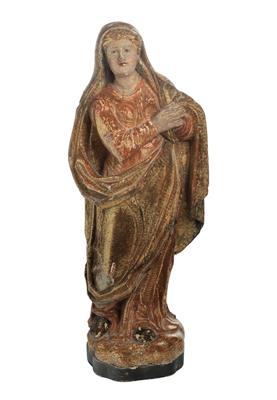 The Virgin Mary, - Antiques: Clocks, Sculpture, Faience, Folk Art, Vintage, Metalwork