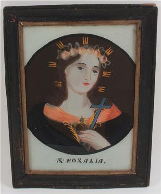 St Rosalia, - Antiquariato - orologi, sculture, maioliche, arte popolare