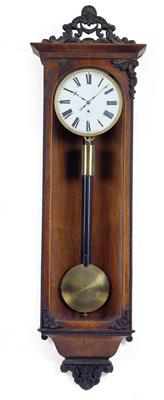 A Biedermeier wall-mounted pendulum clock - Antiques: Clocks, Sculpture, Faience, Folk Art, Vintage