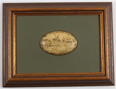 A lid of a snuff box from Sterzing, - Antiquariato - orologi, sculture, maioliche, arte popolare