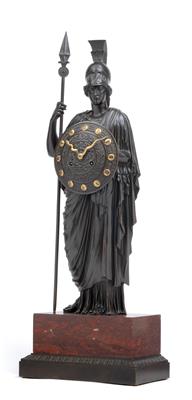 An Empire bronze clock - "Pallas Athene" - Antiques: Clocks, Sculpture, Faience, Folk Art, Vintage