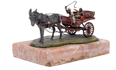 F. X. Bergmann – A carriage, - Antiquariato - orologi, sculture, maioliche, arte popolare