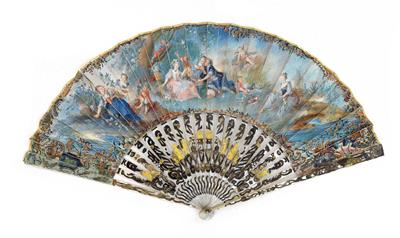 A fold-out fan, - Antiquariato - orologi, sculture, maioliche, arte popolare