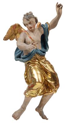 An angel in flight, - Antiques: Clocks, Sculpture, Faience, Folk Art, Vintage