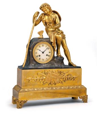 A bronze mantelpiece clock from France - "The Butterfly" - Starožitnosti