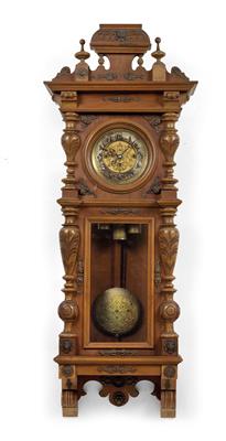 A Historism Period wall-mounted pendulum clock - Antiquariato - orologi, sculture, maioliche, arte popolare