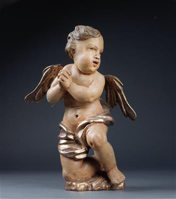 A kneeling angel, - Antiquariato - orologi, sculture, maioliche, arte popolare
