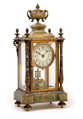 A neoclassical cloisonné 1-year clock - Antiquariato - orologi, sculture, maioliche, arte popolare