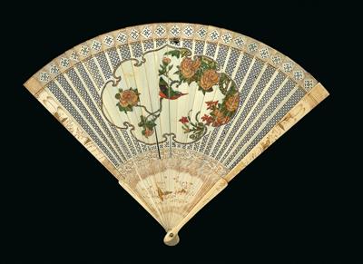 A brisé hand-held fan, China for export, Kangxi period (1662-1722) - Orologi, vintage, sculture, maioliche, arte popolare