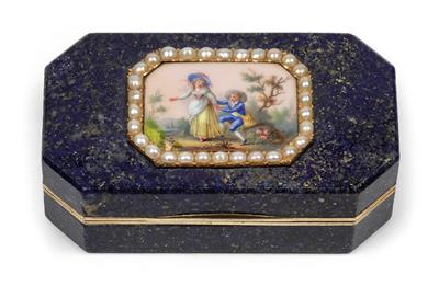 A box with lid, - Clocks, Vintage, Sculpture, Faience, Folk Art, Fan Collection