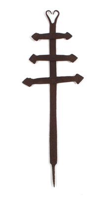 An iron chapel crucifix, - Orologi, vintage, sculture, maioliche, arte popolare