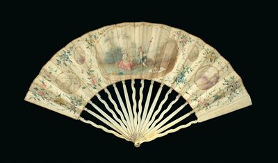 A folding fan, Holland(?) around 1780, - Starožitnosti