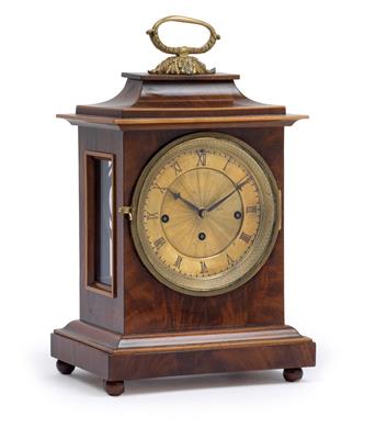 A small Biedermeier table clock - Clocks, Vintage, Sculpture, Faience, Folk Art, Fan Collection