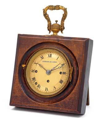 A small Empire travel clock from Vienna, - Starožitnosti