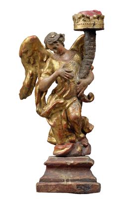 An angel as candelabra, - Orologi, vintage, sculture, maioliche, arte popolare