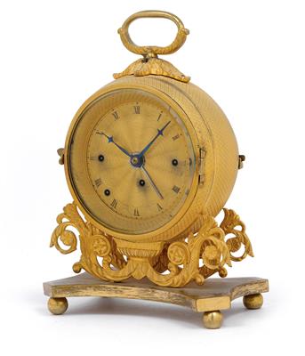 An Empire officer’s travel alarm, from Austria, - Clocks, Vintage, Sculpture, Faience, Folk Art, Fan Collection