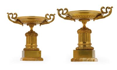 A pair of centrepiece bowls - Clocks, Vintage, Sculpture, Faience, Folk Art, Fan Collection