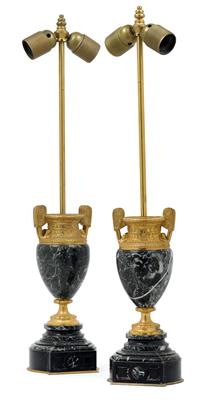 A pair of table lamps, - Starožitnosti