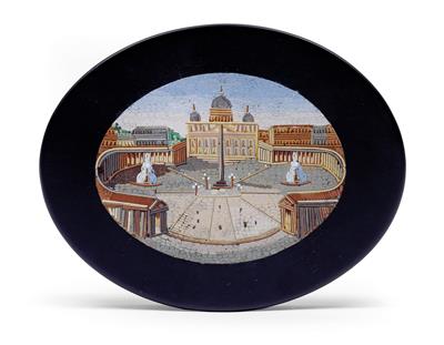 A Roman micro-mosaic, - Clocks, Vintage, Sculpture, Faience, Folk Art, Fan Collection
