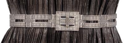A Viennese silver belt, - Clocks, Vintage, Sculpture, Faience, Folk Art, Fan Collection