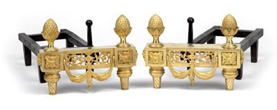 Two andirons, - Antiquariato - orologi, vintage, arte asiatica, maioliche, arte popolare, sculture