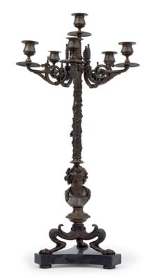 A candelabra with six flames, - Antiquariato - orologi, vintage, arte asiatica, maioliche, arte popolare, sculture