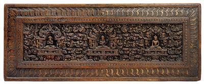 book cover, Tibet, sixteenth / seventeenth century - Antiques: Clocks, Vintage, Asian art, Faience, Folk Art, Sculpture