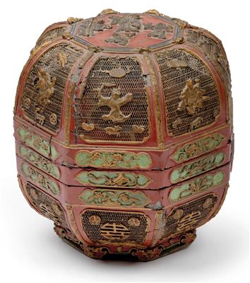 A large container with lid, China, Qing dynasty - Antiques: Clocks, Vintage, Asian art, Faience, Folk Art, Sculpture