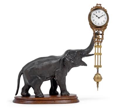 A Junghans mysterieuse "Freischwinger" pendulum clock - "Elephant" - Antiques: Clocks, Vintage, Asian art, Faience, Folk Art, Sculpture
