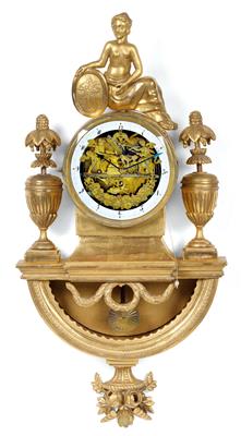 A neoclassical cartel clock with automaton - Antiques: Clocks, Vintage, Asian art, Faience, Folk Art, Sculpture