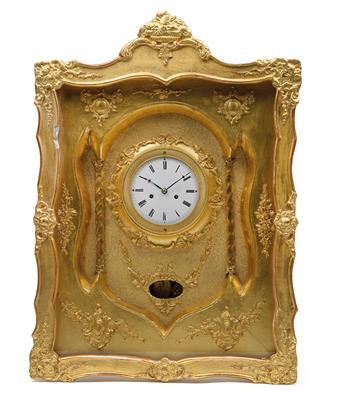 A small Biedermeier frame clock with musical mechanism - Antiquariato - orologi, vintage, arte asiatica, maioliche, arte popolare, sculture