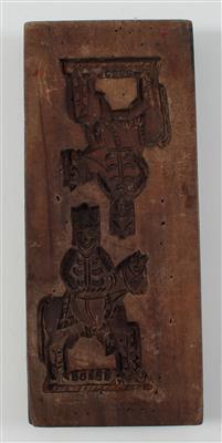 A gingerbread mould, - Antiques: Clocks, Vintage, Asian art, Faience, Folk Art, Sculpture