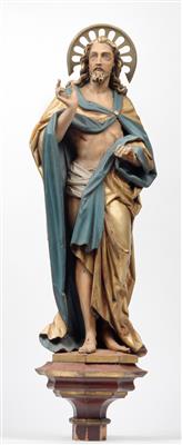 A Neo-Gothic figure of the Risen Christ, - Antiques: Clocks, Vintage, Asian art, Faience, Folk Art, Sculpture