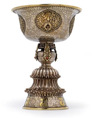 Tibetan butter lamp, nineteenth century - Starožitnosti