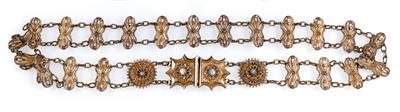 An old traditional Austrian silver-gilt belt, - Antiques and art