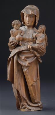 Madonna and Child with Saint Anna, - Antiques and art
