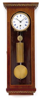 A Biedermeier miniature wall pendulum clock - Umění a starožitnosti